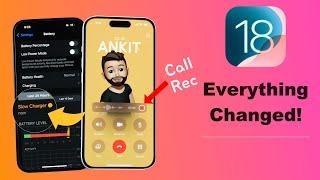 iOS 18  - This Changes Everything! iOS 18 vs iOS 17 Major Differences  (HINDI)