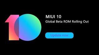 MIUI 10 8.6.14 Global Beta ROM Update