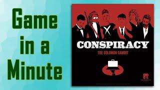 Game in a Minute: Conspiracy: The Solomon Gambit