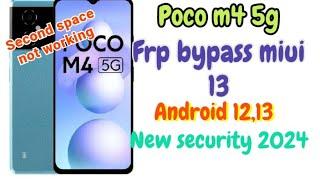 Poco m4 5g frp bypass miui 13 ||