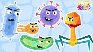 SUPER KIDS - The Bad Virus - Kids Songs And Nursery Rhymes