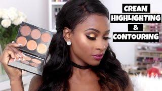 HOW TO CREAM CONTOUR & HIGHLIGHT WITH DRUGSTORE PRODUCTS | AD