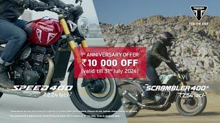 Speed 400 and Scrambler 400 X Anniversary Offer