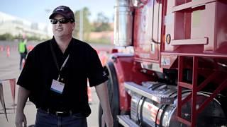 Truck Drivers Test the Detroit DD13  at World of Concrete 2012 w/ Western Star Trucks