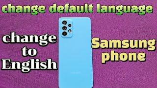 how to change language settings for Samsung phone