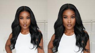 The Best BODY WAVE GLUELESS 5X5 LACE CLOSURE WIG INSTALL️ |ASTERIA HAIR | Perfect Everyday Wig