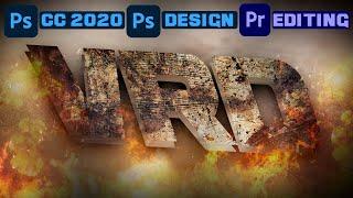 #DEEHINDAVI How to Create Text Design in Photoshop CC 2020 and Cinematic Effect premiere pro CC 2020