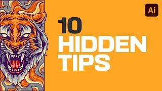 10 HIDDEN Adobe Illustrator Tips You Must Know! (Easily Master Adobe)