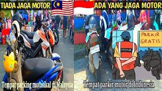 KENAPA TEMPAT PARKIR MOTOR DI INDONESIA MACAM INI SANGAT BERBEZA DI MALAYSIA | mana yang aman ni