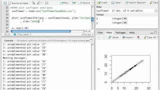 Convert an Excel file to csv, read into R and plot
