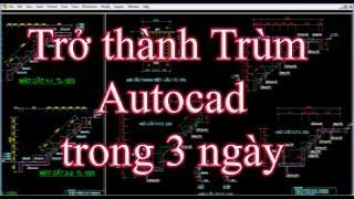 Trở thành trùm với Bài Thực Hành Vẽ Autocad Nhanh Từ A - Z siêu nhanh