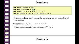 Ch01 JavaScript Part 01 - Variables and Incremental variables