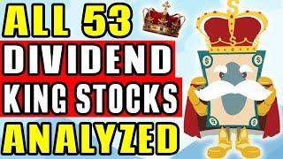 All 53 Dividend King Stocks Analyzed! (Complete List)