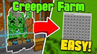 How to Build Easy & Efficient Creeper/Gunpowder Farm for Minecraft 1.21+ | 1500+/hr