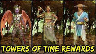 Towers of Time Rewards - Nitara, Tanya, Raiden & Kitana - Showcase - Mortal Kombat 1