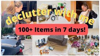 Declutter With Me! | 100+ items in 7 days Challenge