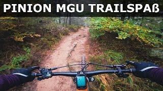 Schnelle herbstliche eMTB Trail Tour - nur Flex Modus bei der Pinion MGU