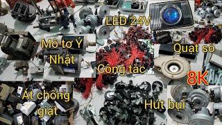 Độc lạ - Máy bơm Ý - Công tắc điện - Motor - Quạt sò - Acquy hàng bãi nhật, 0967.128.399