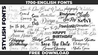 stylish english fonts free download English font collection style fonts pc & laptop