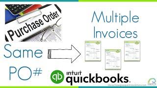 Convert 1 PO to multiple Invoices