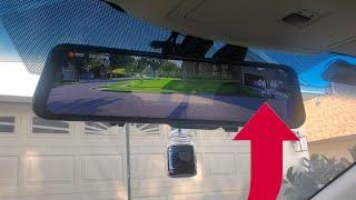 Wolfbox G900 4k Dashcam Mirror with Backup Camera installation