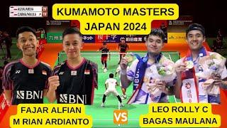 FAJAR ALFIAN/M RIAN ARDIANTO (INA) VS LEO ROLLY C/BAGAS MAULANA (INA) | KUMAMOTO MASTERS 2024