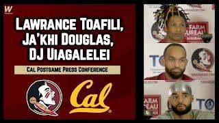 Lawrance Toafili, Ja'khi Douglas, DJ Uiagalelei Cal Postgame Interview | FSU Football | Warchant