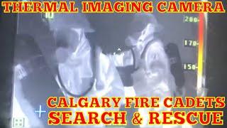 **FIREGROUND SEARCH/CFF EXCLUSIVE** Calgary Fire Cadets Search-Rescue Evolution On TIC Camera | CFD