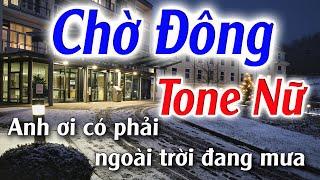 Chờ Đông Karaoke Tone Nữ ( F ) Đăng Khôi Karaoke - Beat Phối Mới