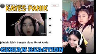 Gebian Reaction Tiktok!! Foto Gebian Masa Kecil!! Tiktok Kayes Panik