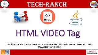 Learn about HTML Video and implement Player control with Playlist  | HTML |  @TechRanch