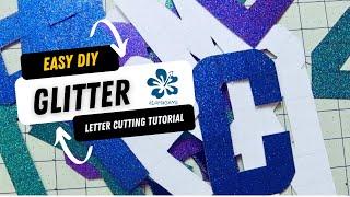 How to make Glitter Paper Letter Cutting A to Z - alohagems crafts