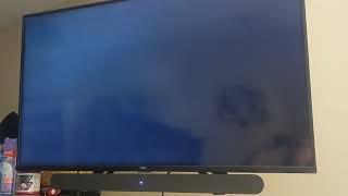 TCL Google Smart TV only showing a black screen when turned on