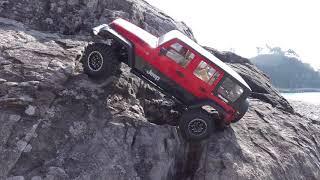 Traxxas TRX4 | Jeep Wrangler Rubicon JK #4 l Rock Trails At Namildae Beach