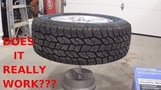 Harbor Freight Wheel Balancer ............How to balance a tire