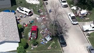 06-26-2024 Spencer, IA - Flood Cleanup - Trash Piling - Leftover Flooding