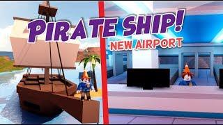 Jailbreak NEW AIRPORT Update! (Roblox Pirate Ship, Remodel Police Station, Museum, New Items)