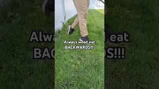 Lawncare PRO TIP! #stringtrimmer #lawncare #tips #shorts #grassmastermatt