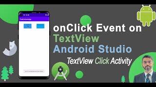 How to add onClick event listener TextView in Android Studio | Create onclicklistener on TextView