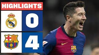 REAL MADRID 0 - 4 FC BARCELONA | RESUMEN LALIGA EA SPORTS