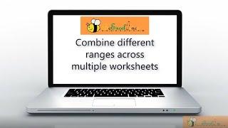 Combine different ranges on multiple worksheets