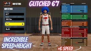 GAMEBREAKING GLITCHED 6'7 BUILD NBA 2K22 NEXT GEN!