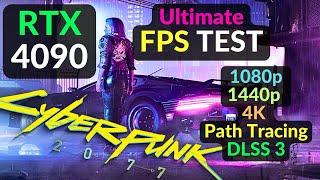 Cyberpunk 2077 RTX 4090 24GB in 1080p 1440p 4K / Ray - Path Tracing / DLSS 3 Frame Generation