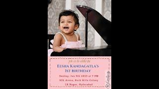 Eesha 1st Birthday Celebrations!   |