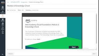 Module 6 Knowledge Check | AWS Academy Cloud Foundation | Compute