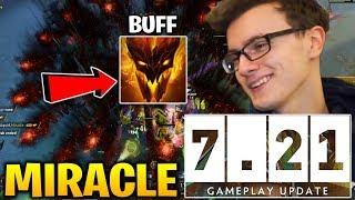 Shadow Fiend Buff 7.21 Dota - Miracle try it in 2 Games and win all