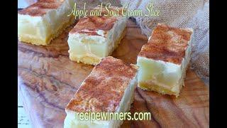 Apple and Sour Cream Slice