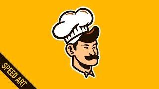 Chef Logo (Logo Design) - Speed Art