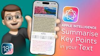 How to Create Bullet Points and Summarise Text with Apple Intelligence