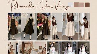 REKOMENDASI DRESS VINTAGE DI SHOPEE